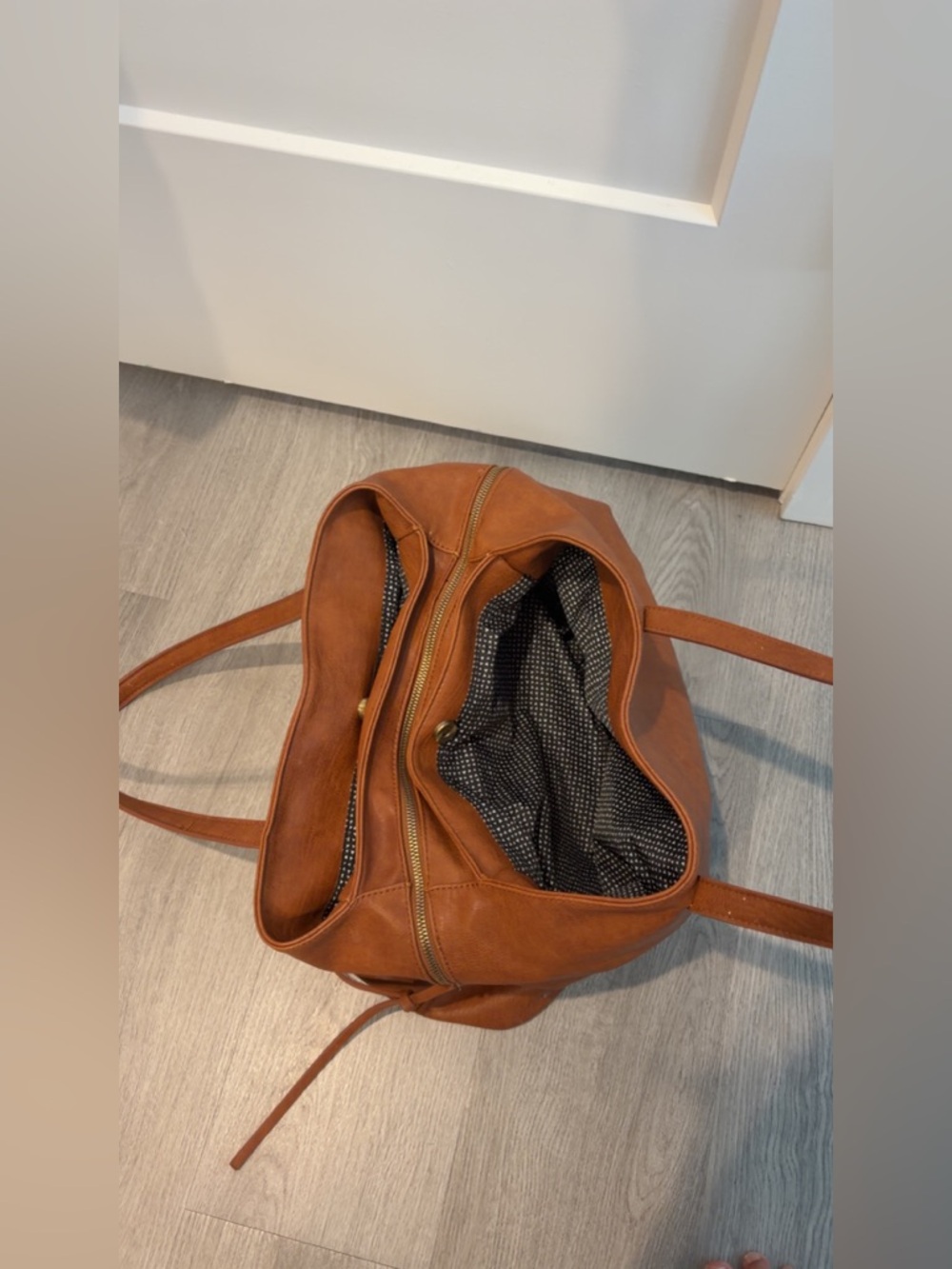 Antik Kraft Brown Leather Hobo Bag - Picture 3 of 6